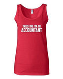 Junior Trust Me I'm An Accountant Novelty Statement Graphics Tank Top