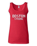 Junior Boston Strong Novelty State Honor Campaign Slogan Graphic Tank Top