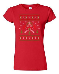 Junior Firefighter Hero Ugly Christmas Sweater Fire Firemen Funny DT T-Shirt Tee