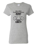 Ladies This Is What The World's Greatest Aunt Auntie Gift Novelty T-Shirt Tee