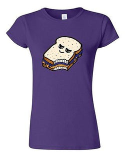 Junior Too Cute To Eat Peanut Butter And Jelly Sandwich Novelty DT T-Shirt Tee