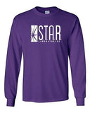 Long Sleeve Adult T-Shirt Star Labs Captain TV Laboratories Labs Logo Comics DT