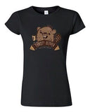 Junior Thirsty Beaver Log Cute Animal BeanePod Artworks Art Funny DT T-Shirt Tee
