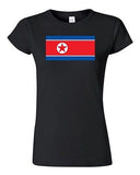 Junior North Korea Country Flag Pyongyang Korean Nation Patriotic DT T-Shirt Tee