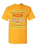 Pizza Joy Love Pepperoni Face Ugly Christmas Funny Humor DT Adult T-Shirt Tee