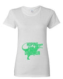 Ladies Hoping For A Dinosaur Jurassic Fossil Dino Baby Funny DT T-Shirt Tee