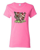 Ladies Zombie Pig Undead Boar Monster Animals Horror Apocalypse DT T-Shirt Tee