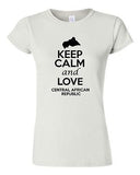 Junior Keep Calm And Love Central African Republic Country Novelty T-Shirt Tee