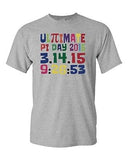 Ultimate Pi Day 3.14 Color Up Math Geek Nerd Mathematics Adult DT T-Shirt Tee