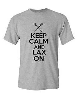 Keep Calm And Lax On Novelty Statement Graphics Adult T-Shirt Tee