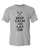 Keep Calm And Lax On Novelty Statement Graphics Adult T-Shirt Tee