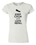 Junior Keep Calm And Love Nepal Country Nation Patriotic Novelty T-Shirt Tee