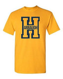 Harbaugh Big Letter H Football Michigan Sports Game Novelty Adult T-Shirt Tee