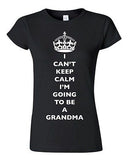 Junior I Can't Keep Calm I'm Going To Be A Grandma Family DT T-Shirt Tee