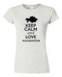 Junior Keep Calm And Love Kazakhstan Country Patriotic Novelty T-Shirt Tee