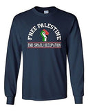 Long Sleeve Adult T-Shirt Free Palestine End Israeli Occupation Movement DT