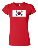 Junior South Korea Country Flag Seoul Korean Nation Patriotic DT T-Shirt Tee