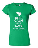 Junior Keep Calm And Love Venezuela Country Statement Novelty T-Shirt Tee