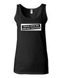 Junior Jesus Loves Me And My Tattoos Novelty Statement Tank Top