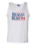 Reagan Bush '84 Election Political Novelty Statement Graphics Adult Tank Top