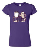 Junior Randy Otter Sloth Mondays Cute Lazy Portray Cute Funny Art DT T-Shirt Tee