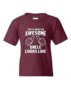 This Is What An Awesome Uncle Looks Like Novelty Youth Kids T-Shirt Tee