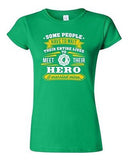 Junior Firefighter Rescue Hero I Married Mine Husband Funny Humor DT T-Shirt Tee