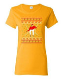 Ladies Bling Santa Sweater Music Cellphone Ugly Christmas Funny DT T-Shirt Tee