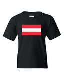 Austria Country Flag Vienna German Nation Patriotic DT Youth Kids T-Shirt Tee