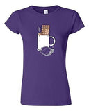 Junior Randy Otter Hot Chocolate Cup Desserts Funny Arts Portray DT T-Shirt Tee