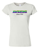 Junior Awesome Since 1966 Colorful Happy Birthday Gifts Funny DT T-Shirt Tee