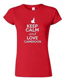 Junior Keep Calm And Love Cameroon Country Nation Patriotic Novelty T-Shirt Tee