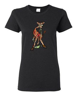 Ladies Zombie Giraffe Undead Monster Animals Horror Apocalypse DT T-Shirt Tee