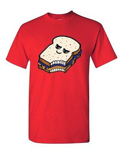 Too Cute To Eat Peanut Butter And Jelly Sandwich Novelty Adult DT T-Shirt Tee