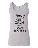 Junior Keep Calm And Love Jaguars Cat Forest Animal Lover Sleeveless Tank Tops