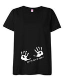 Maternity Get Me Out Of Here! Motherhood Novelty Funny Black T-Shirt Tee