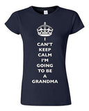 Junior I Can't Keep Calm I'm Going To Be A Grandma Family DT T-Shirt Tee
