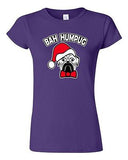 Junior Bah Humpug Funny Christmas Cute Dog Pets Xmas Santa Hat DT T-Shirt Tee