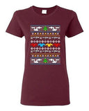 Ladies Star Travel Ugly Christmas Comic Space Movie Parody Funny DT T-Shirt Tee