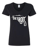 V-Neck Ladies Detroit Smoking Gun Philadelphia Rifle The Gang Smoke T-Shirt Tee