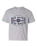 New England VS The World Football Champions Sports Fan DT Youth Kids T-Shirt Tee