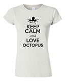 Junior Keep Calm And Love Octopus Seafood Sea Animal Lover Humor T-Shirt Tee