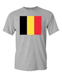 Belgium Country Flag Brussels Nation Patriotic Novelty DT Adult T-Shirt Tee
