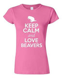 Junior Keep Calm And Love Beavers Rats Rodents Animal Lover Humor T-Shirt Tee