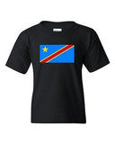 Democratic Republic Of The Congo Country Flag Patriot DT Youth Kids T-Shirt Tee