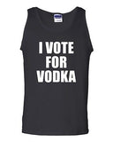 I Vote For Vodka Beverages Humor Novelty Statement Graphic Adult Tank Top