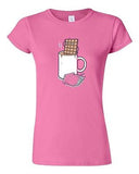Junior Randy Otter Hot Chocolate Cup Desserts Funny Arts Portray DT T-Shirt Tee