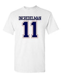 Incredelman Number 11 New England Football Champions Sports Adult DT T-Shirt Tee