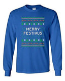 Long Sleeve Adult T-Shirt Merry Festivus Ugly Christmas Season Parody Funny DT