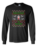 Long Sleeve Adult T-Shirt Christmas Is Coming Santa Claus TV Funny Parody DT